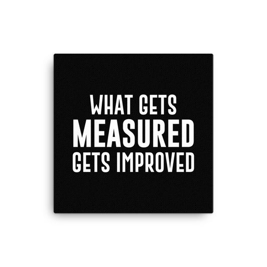 What Gets Measured Gets Improved Canvas